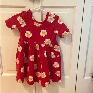 Hanna Andersson Red Daisy Kids Dress